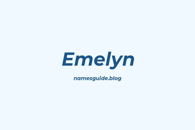 57+ Unique Middle Names for Emelyn