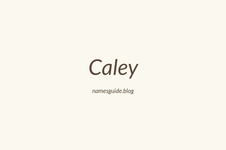 49+ Unique Middle Names for Caley