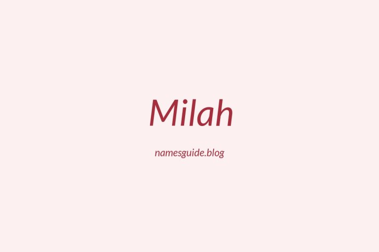 53+ Unique Middle Names for Milah