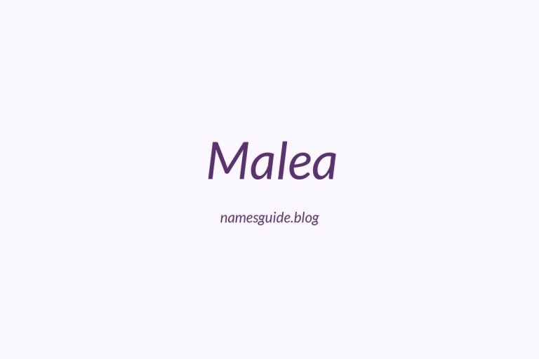 55+ Unique Middle Names for Malea