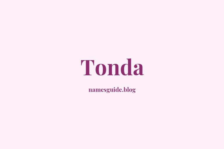 57+ Unique Middle Names for Tonda