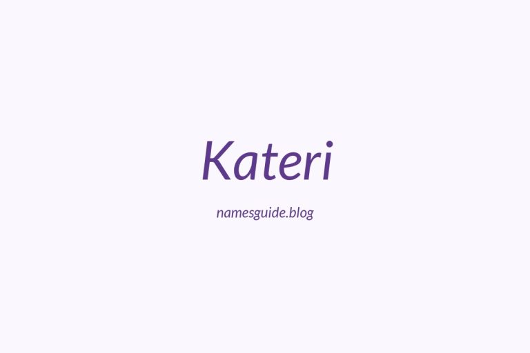 44+ Unique Middle Names for Kateri