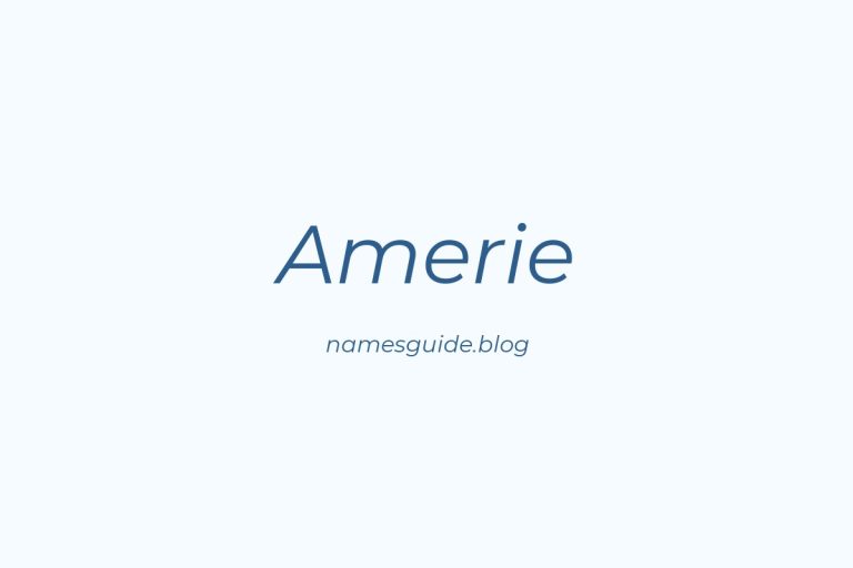 54+ Unique Middle Names for Amerie