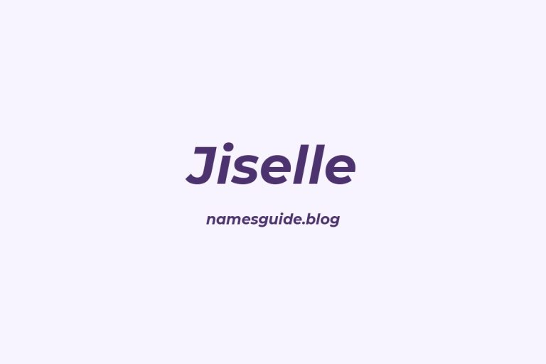 Fiftyplus Unique Middle Names for Jiselle