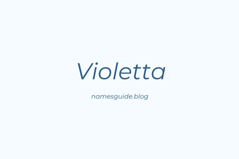 50+ Unique Middle Names for Violetta