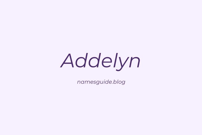 52+ Unique Middle Names for Addelyn
