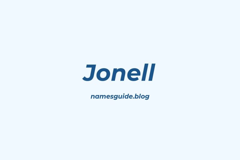 38+ Unique Middle Names for Jonell