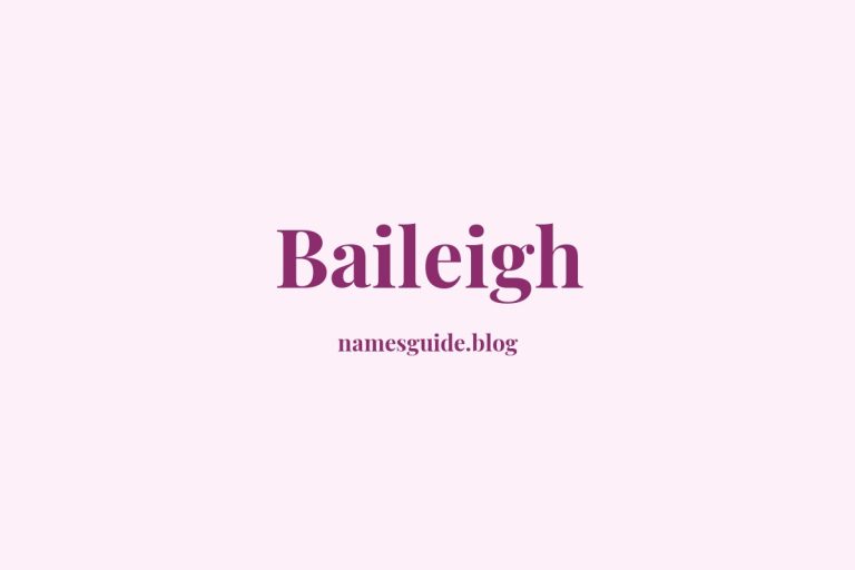57+ Unique Middle Names for Baileigh