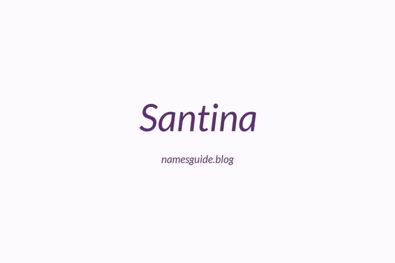 43+ Unique Middle Names for Santina