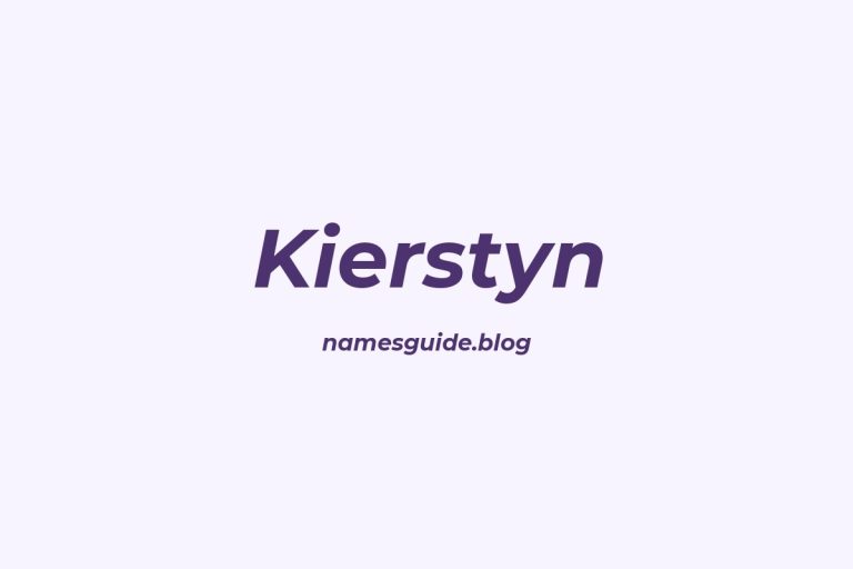 55+ Unique Middle Names for Kierstyn
