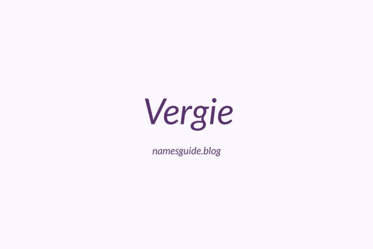 58+ Unique Middle Names for Vergie