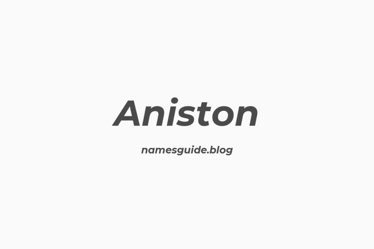 59+ Unique Middle Names for Aniston