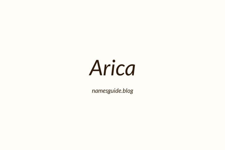 53+ Unique Middle Names for Arica