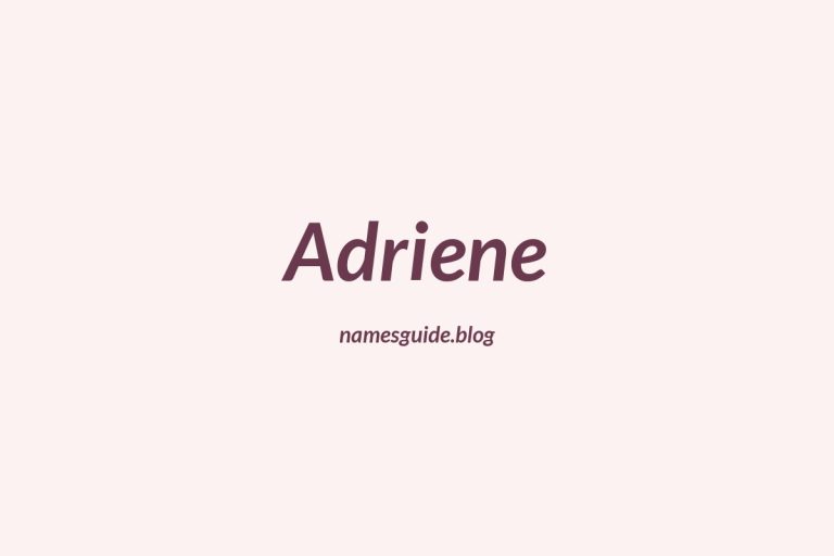 42+ Unique Middle Names for Adriene