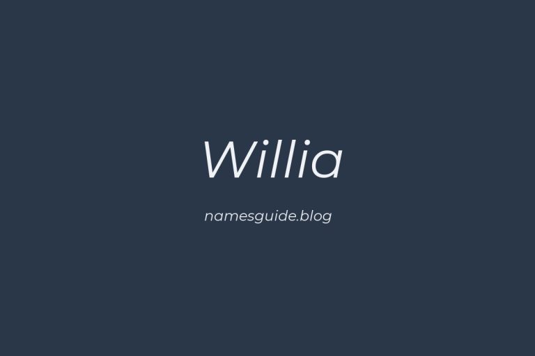 62+ Classic Middle Names for Willia