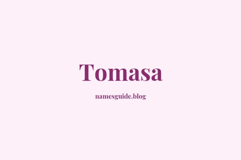 40+ Unique Middle Names for Tomasa
