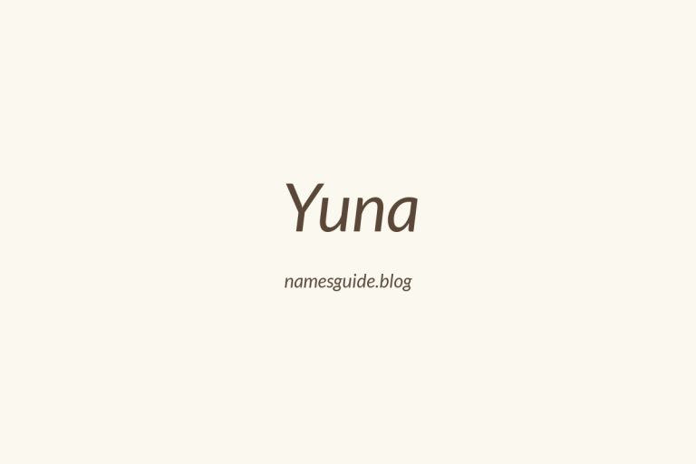 42+ Unique Middle Names for Yuna