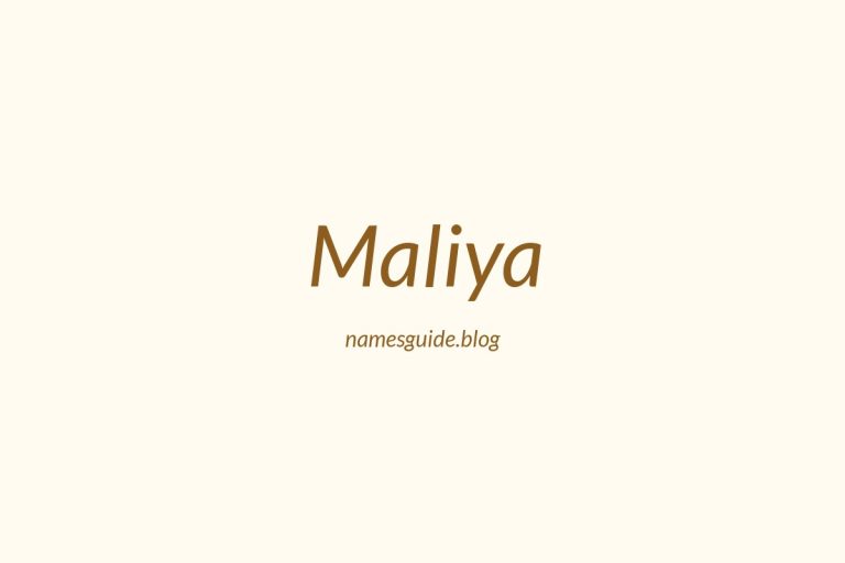 56+ Unique Middle Names for Maliya
