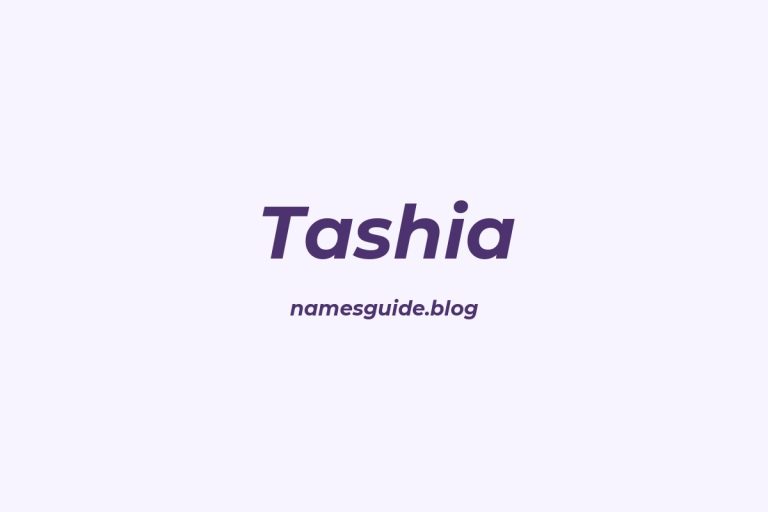 50+ Unique Middle Names for Tashia