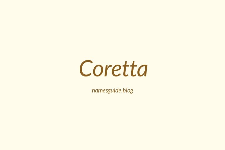 50+ Unique Middle Names for Coretta