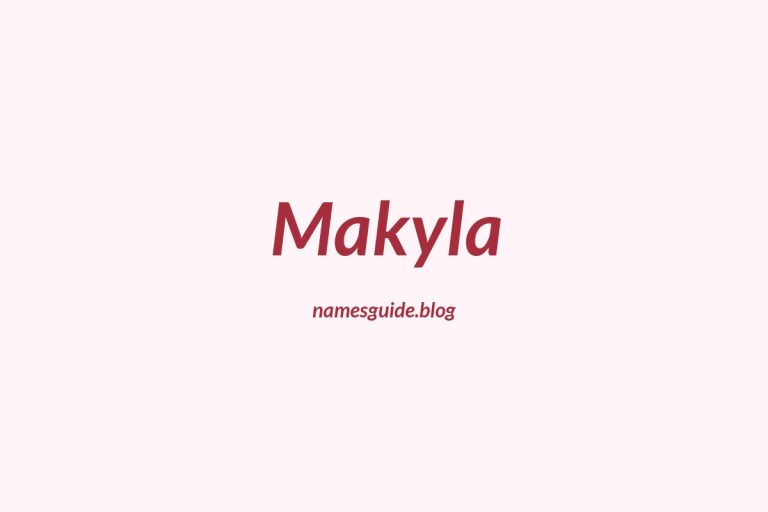 56+ Unique Middle Names for Makyla