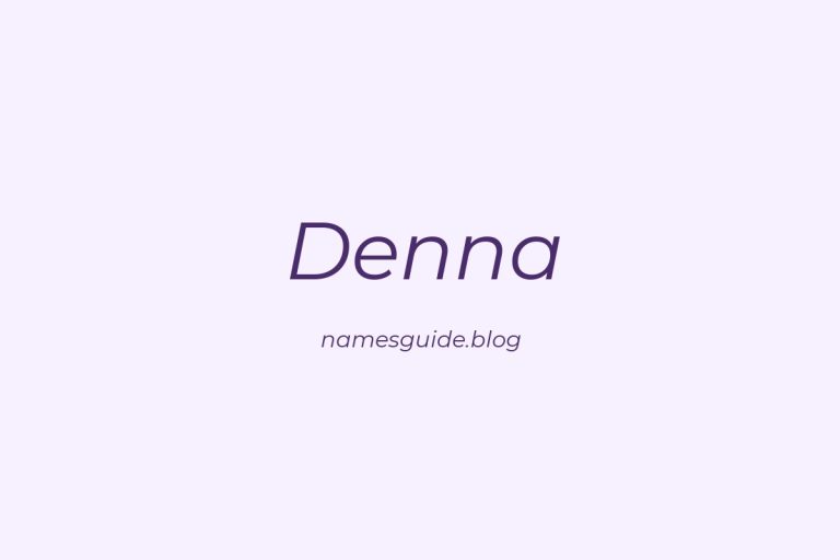 40+ Unique Middle Names for Denna