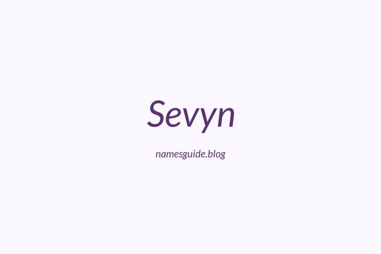 53+ Unique Middle Names for Sevyn