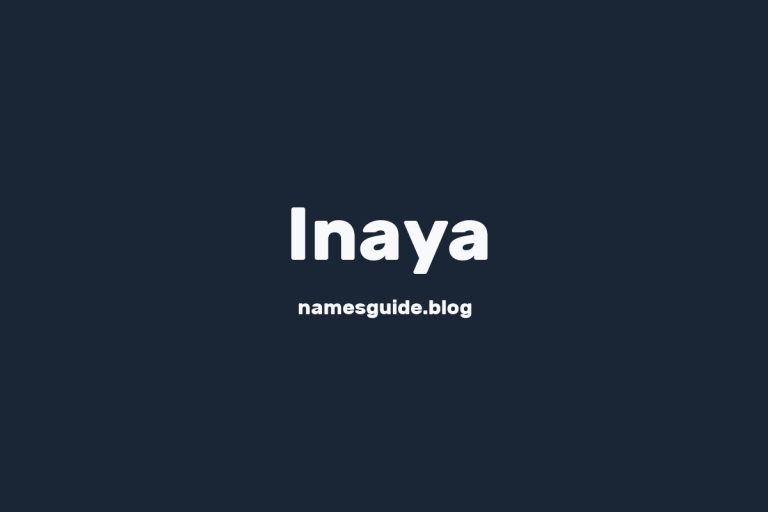 55+ Unique Middle Names for Inaya