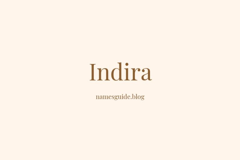 50+ Unique Middle Names for Indira