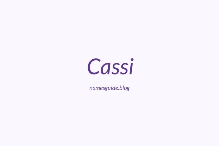 52+ Unique Middle Names for Cassi