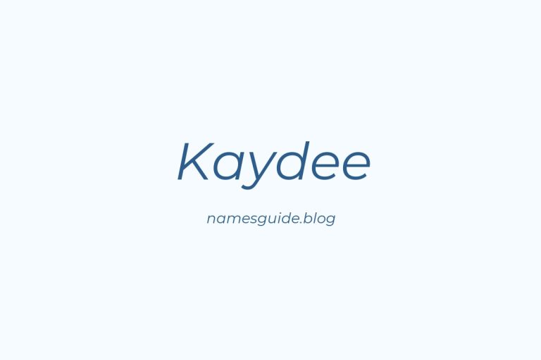 59+ Unique Middle Names for Kaydee