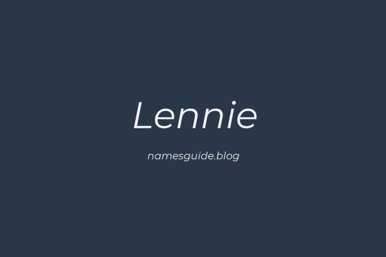 57+ Unique Middle Names for Lennie