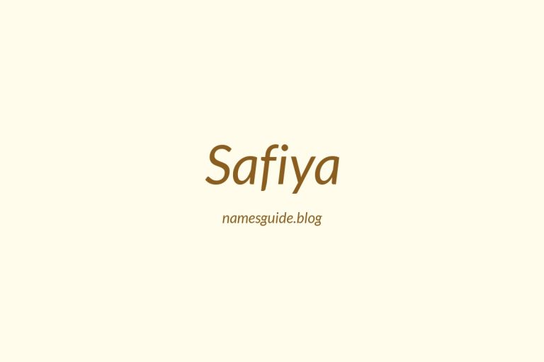 52+ Unique Middle Names for Safiya