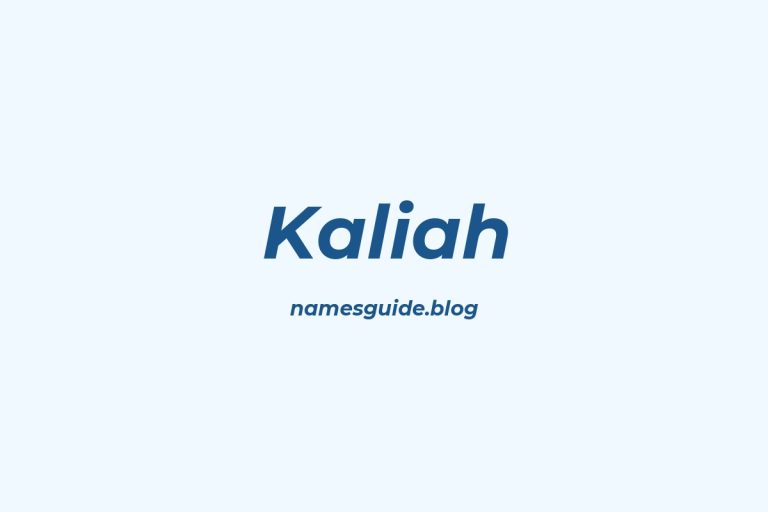 53+ Unique Middle Names for Kaliah