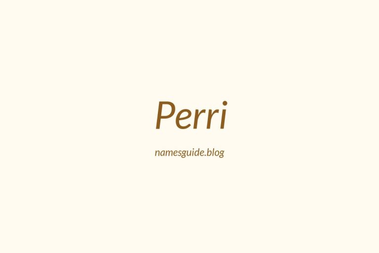 59+ Unique Middle Names for Perri