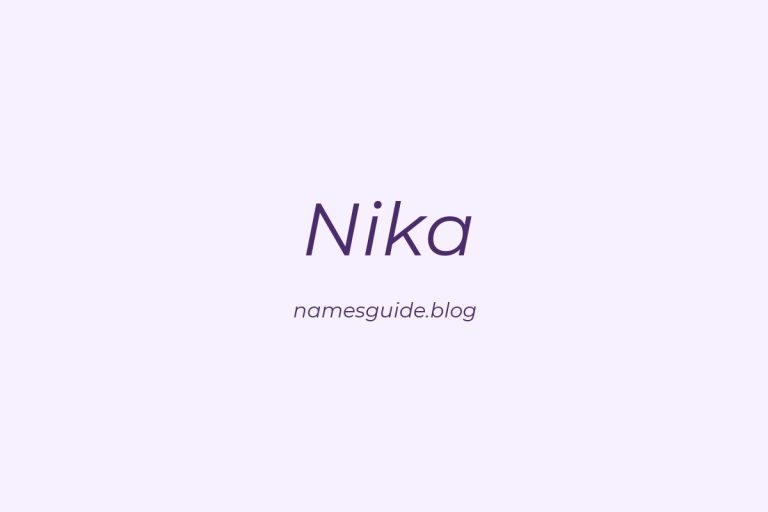 60+ Unique Middle Names for Nika
