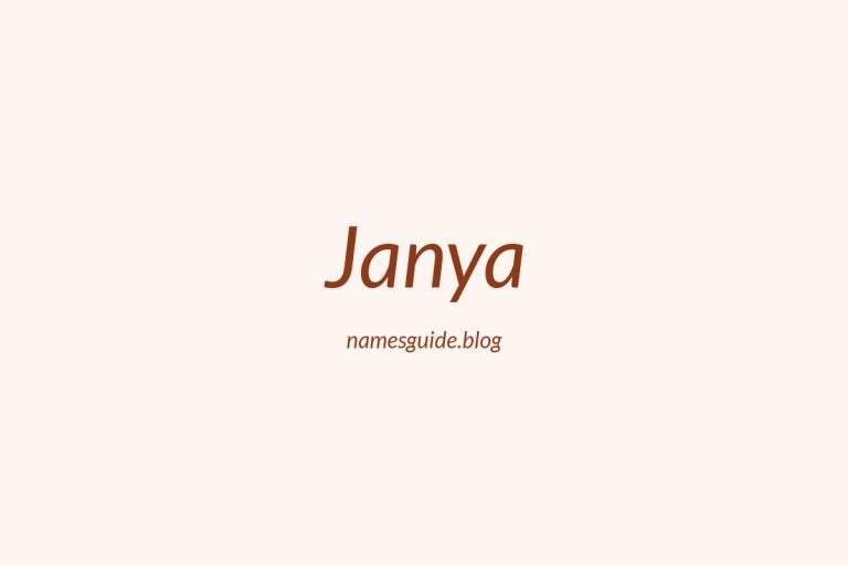 40+ Unique Middle Names for Janya