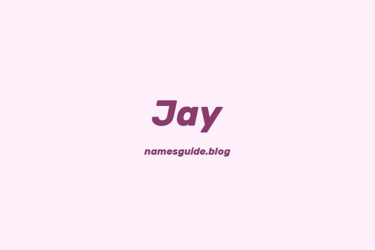 42+ Unique Middle Names for Jay