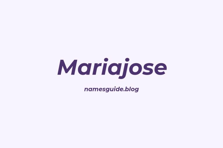 39+ Unique Middle Names for Mariajose