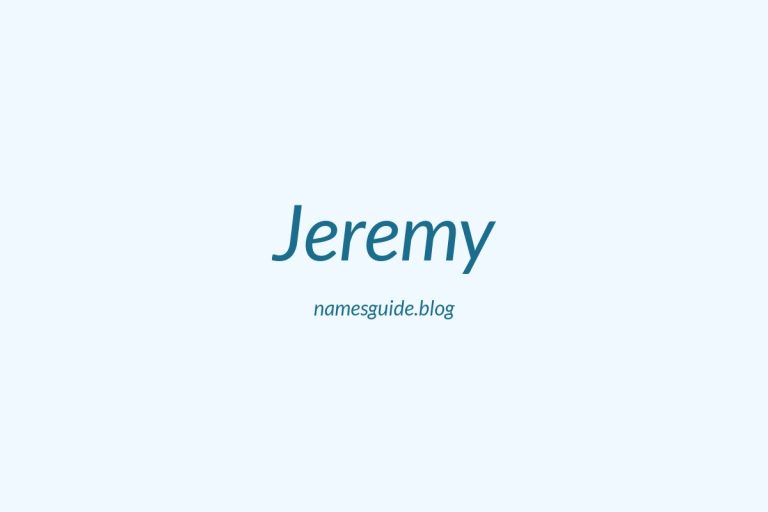 61+ Unique Middle Names for Jeremy