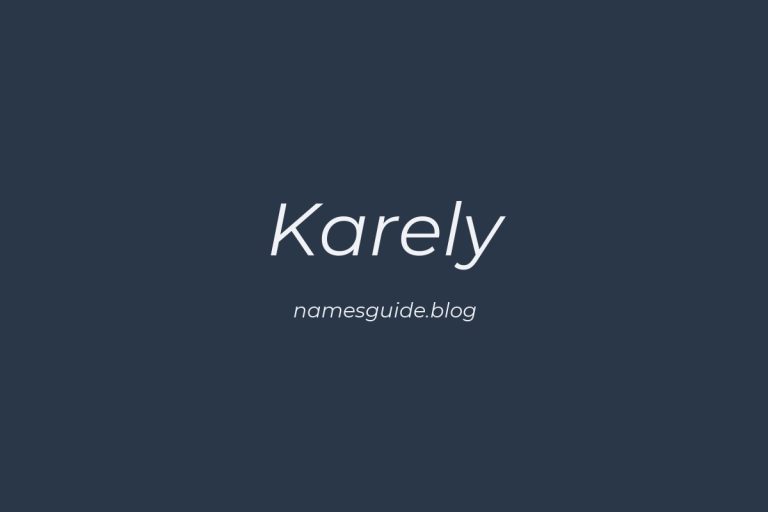 42+ Unique Middle Names for Karely