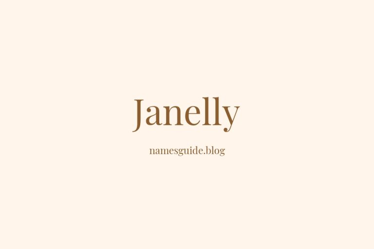 55+ Unique Middle Names for Janelly
