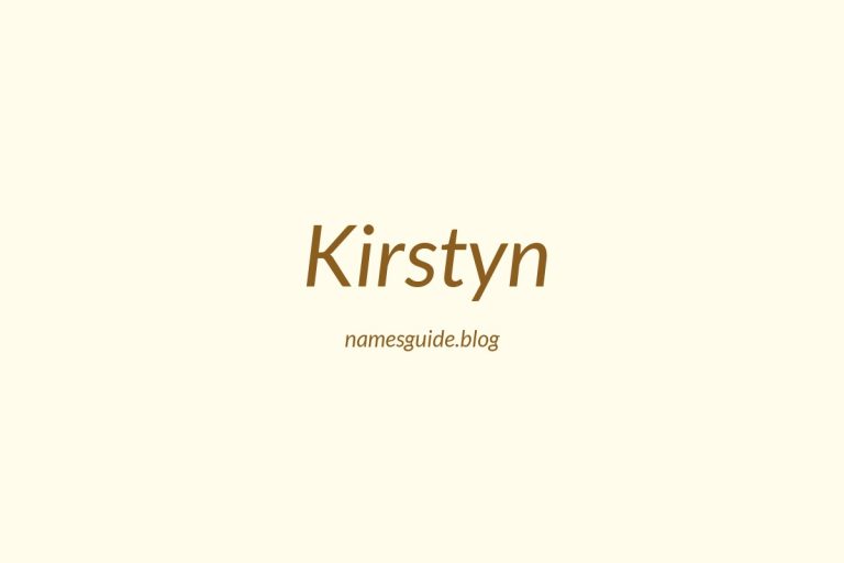 53+ Unique Middle Names for Kirstyn