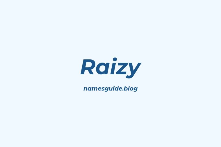 63+ Unique Middle Names for Raizy