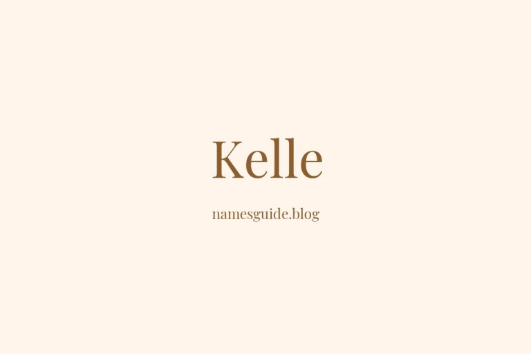 38+ Unique Middle Names for Kelle