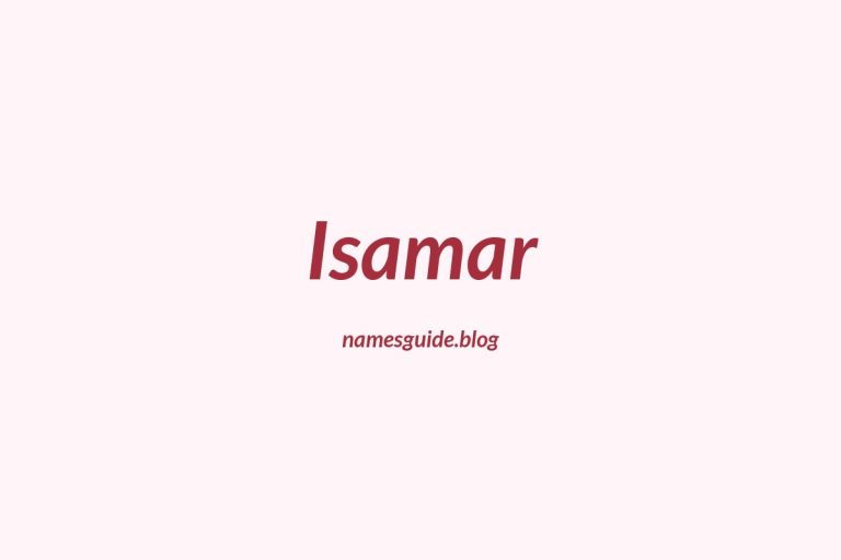 52+ Unique Middle Names for Isamar