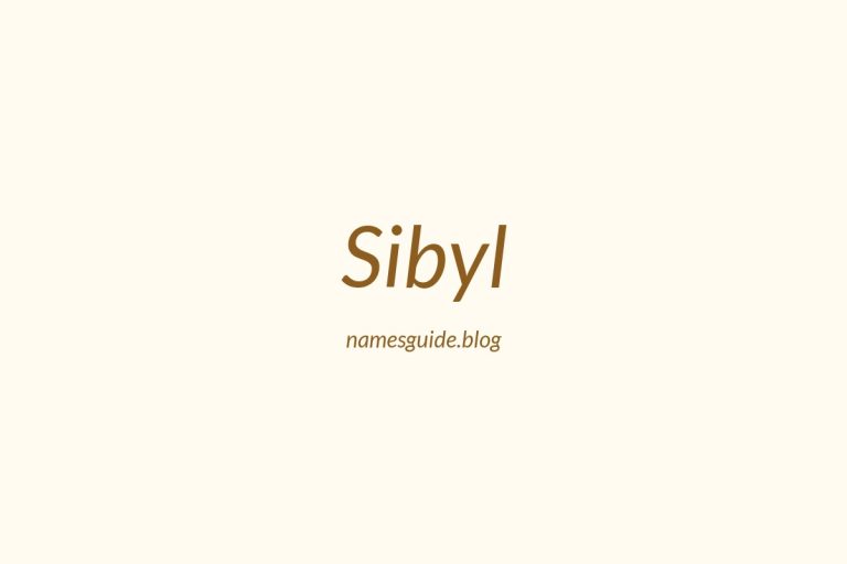 50+ Unique Middle Names for Sibyl