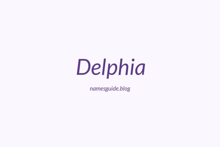 57+ Unique Middle Names for Delphia