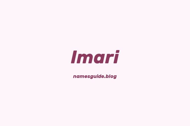 50+ Unique Middle Names for Imari