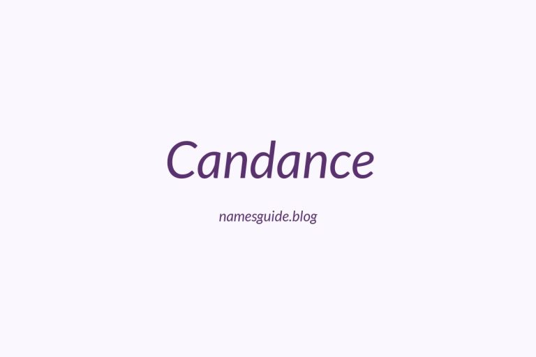 58+ Unique Middle Names for Candance